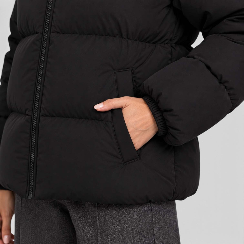 Ilse | Warme Winterjas met Gevoerde Capuchon
