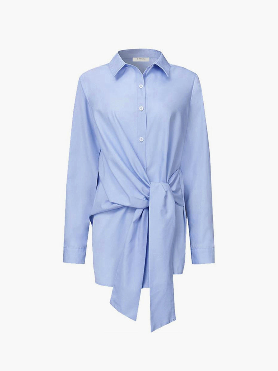 Elise | Lange Blouse met Taillestrik