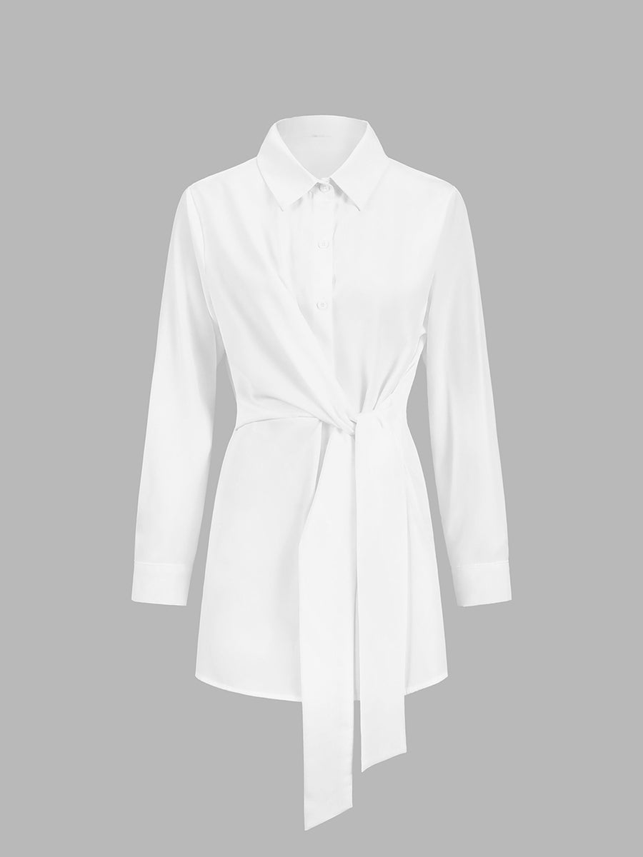 Elise | Lange Blouse met Taillestrik