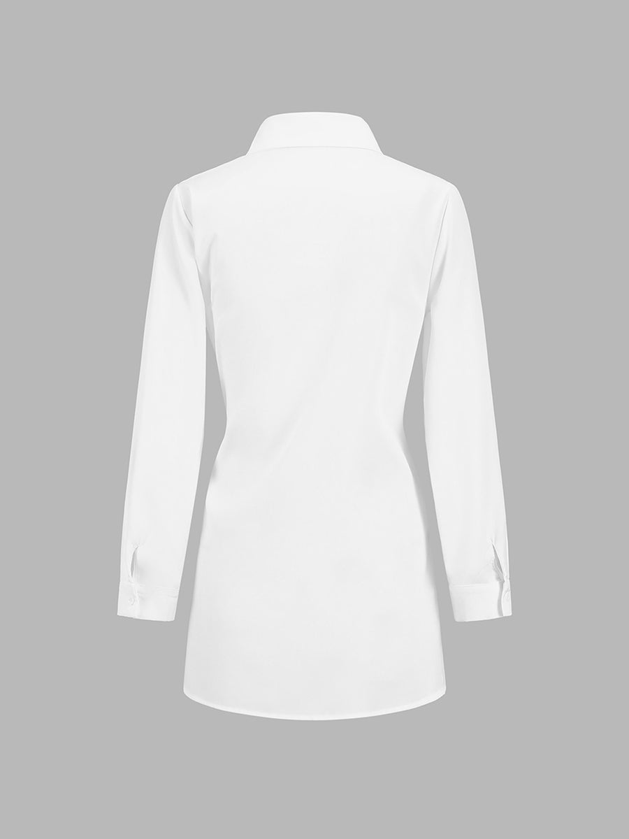 Elise | Lange Blouse met Taillestrik