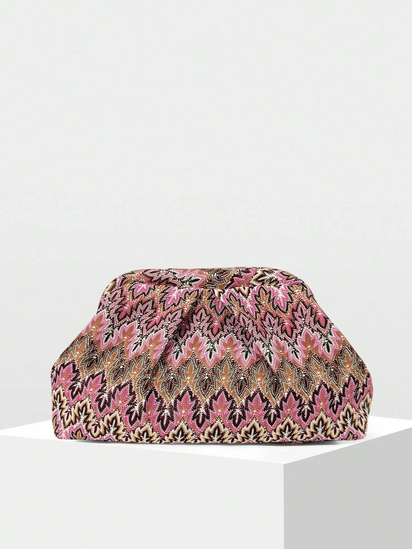 Bianca | Jacquard Geplooide Clutch