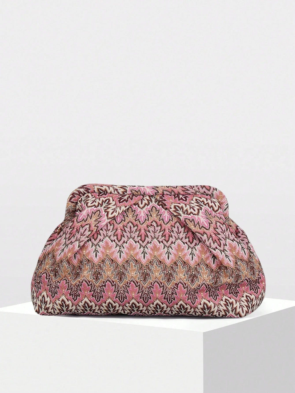 Bianca | Jacquard Geplooide Clutch