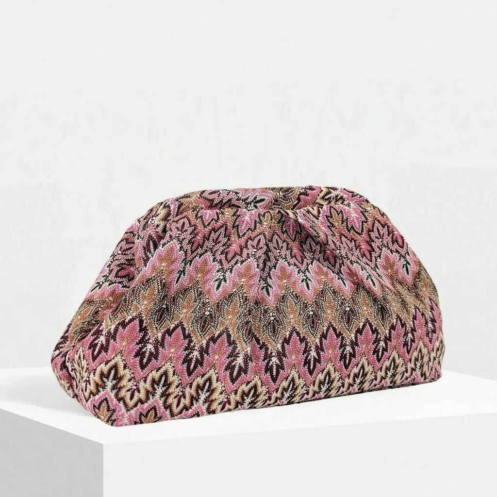 Bianca | Jacquard Geplooide Clutch