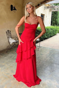 Bianca | Rugloze Spaghetti Strap Maxi Jurk