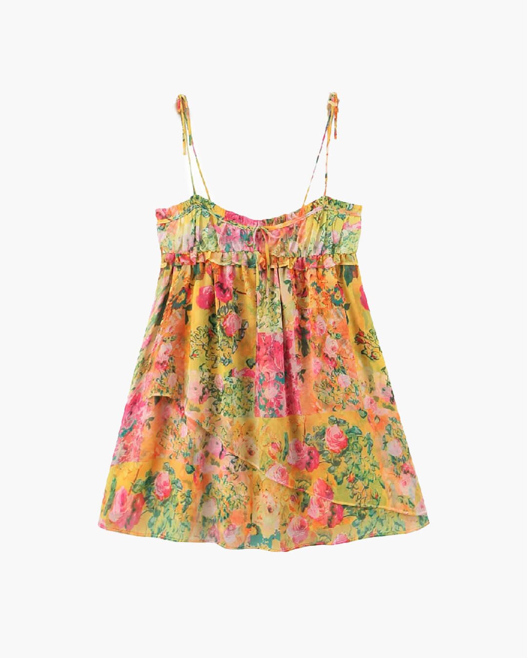 Clara | Multicolor Bloemen Mini Jurk