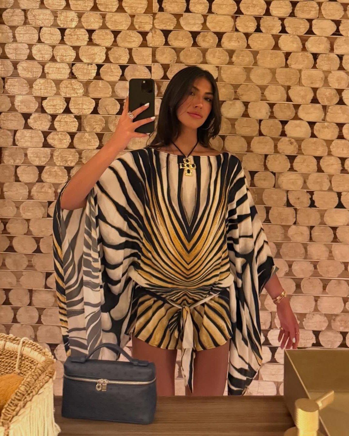 Margot | Zebra Print Kaftan Jurk