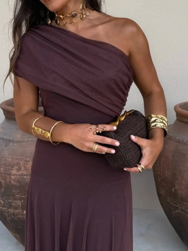 Sienna | Off-Shoulder Ruched Maxi Dress
