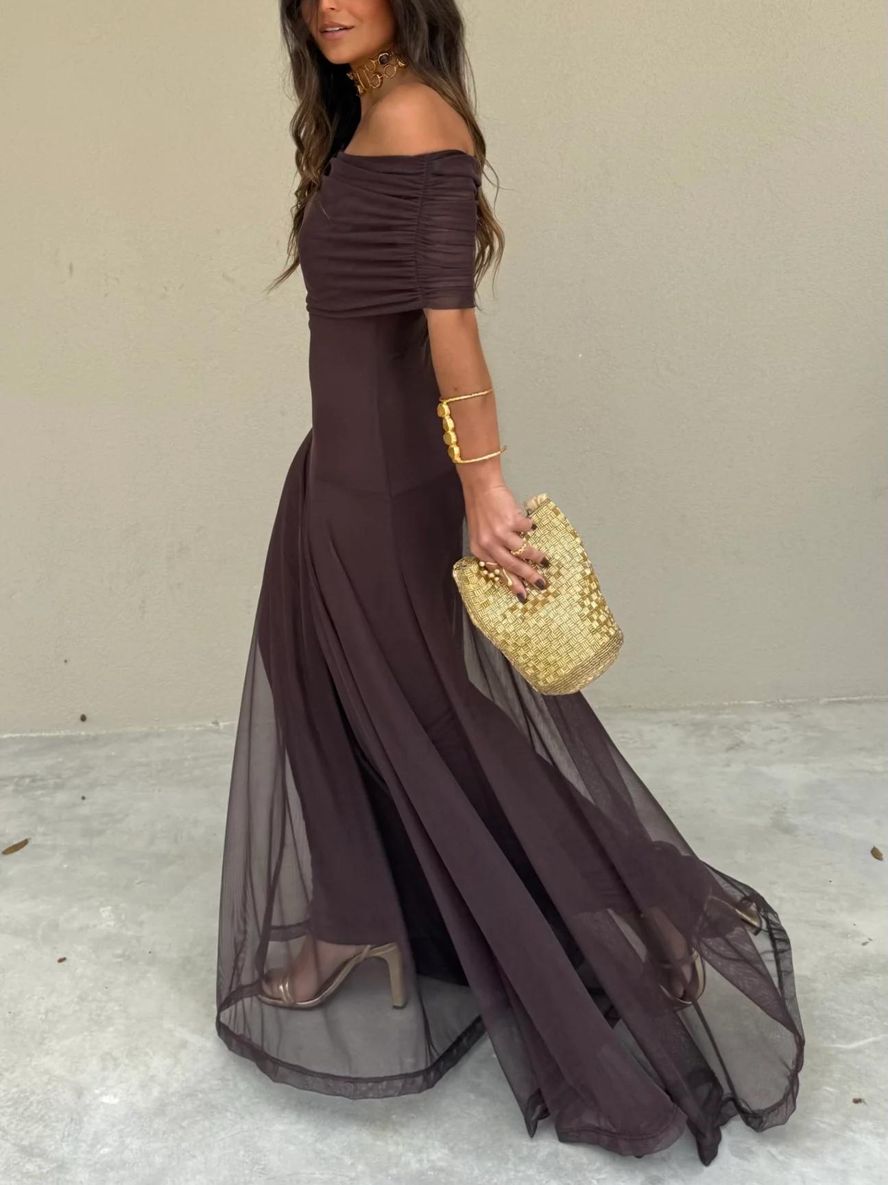 Anya | Gedrapeerde Maxi Jurk