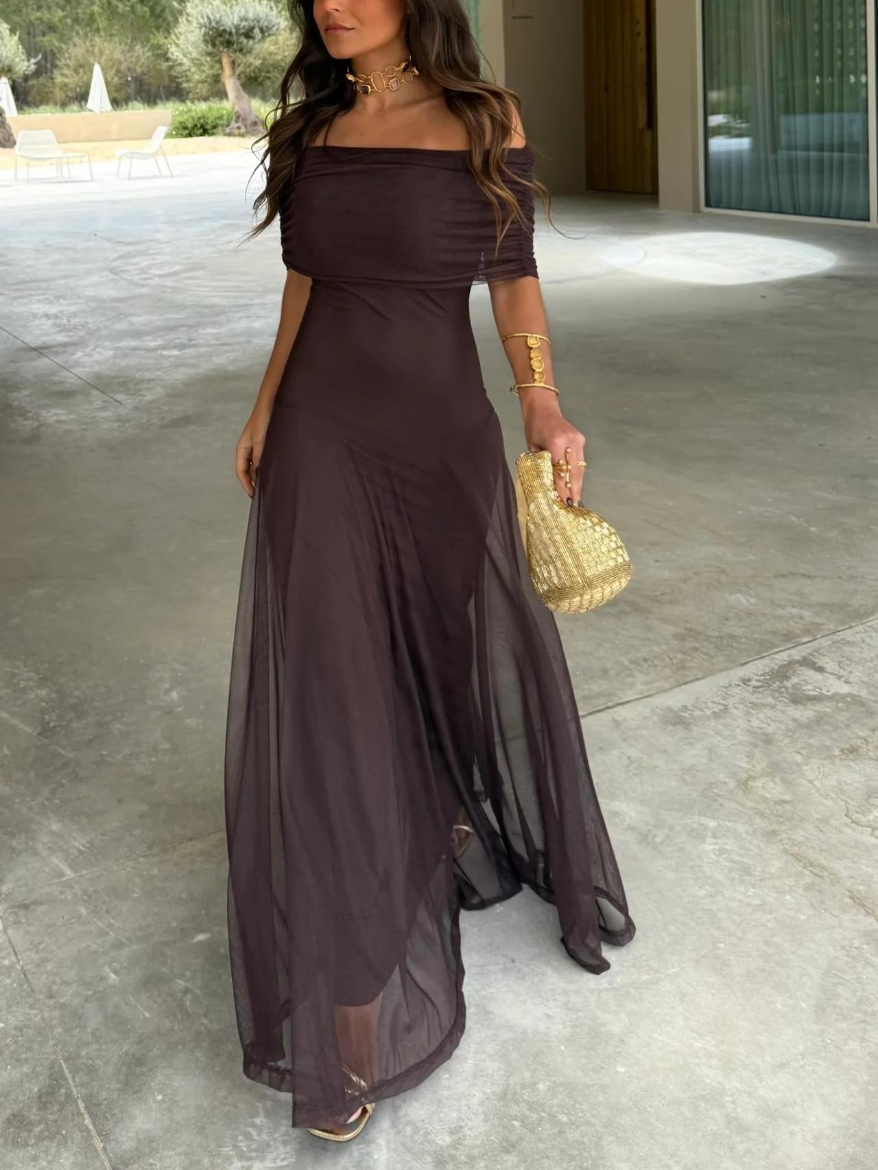 Anya | Gedrapeerde Maxi Jurk