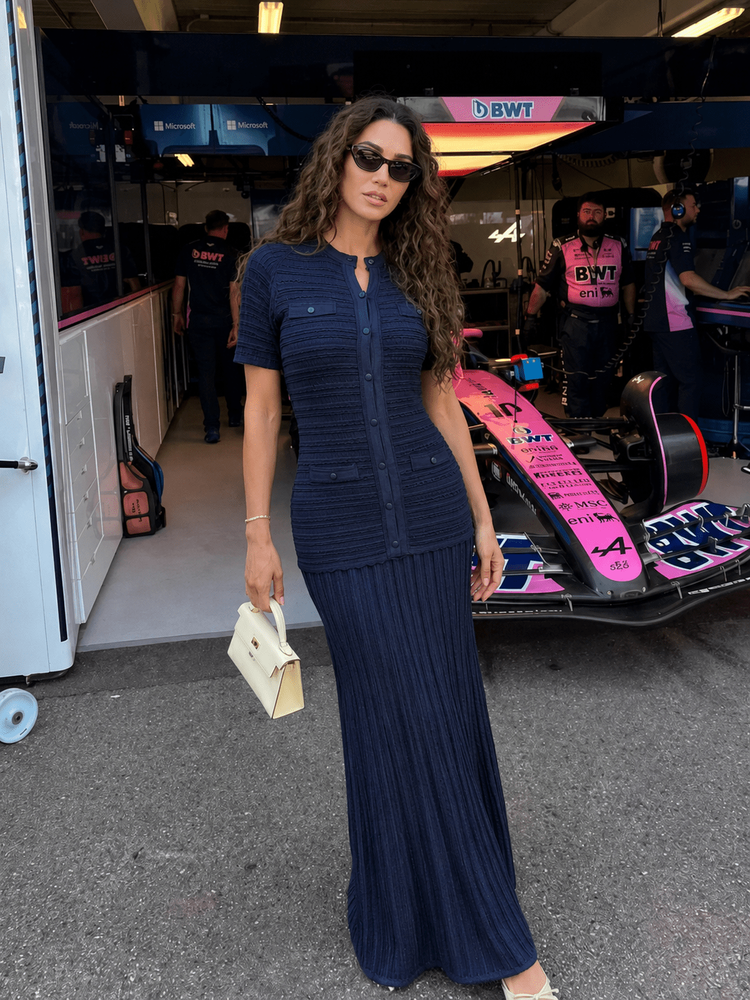 Beatrice | Geribbelde Maxi Jurk