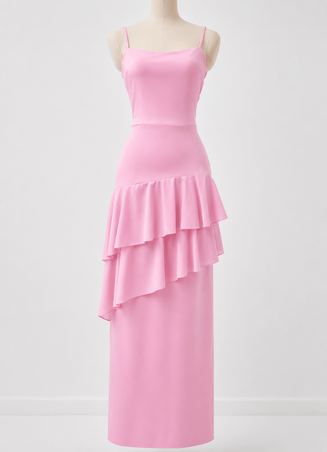 Bianca | Rugloze Spaghetti Strap Maxi Jurk