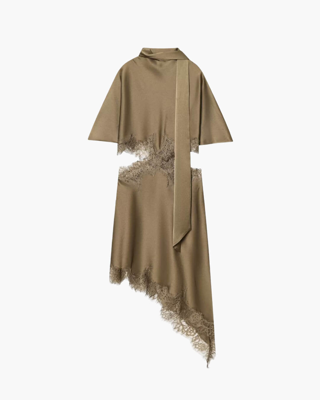 Bianca | Cut Out Satijnen Mini Jurk