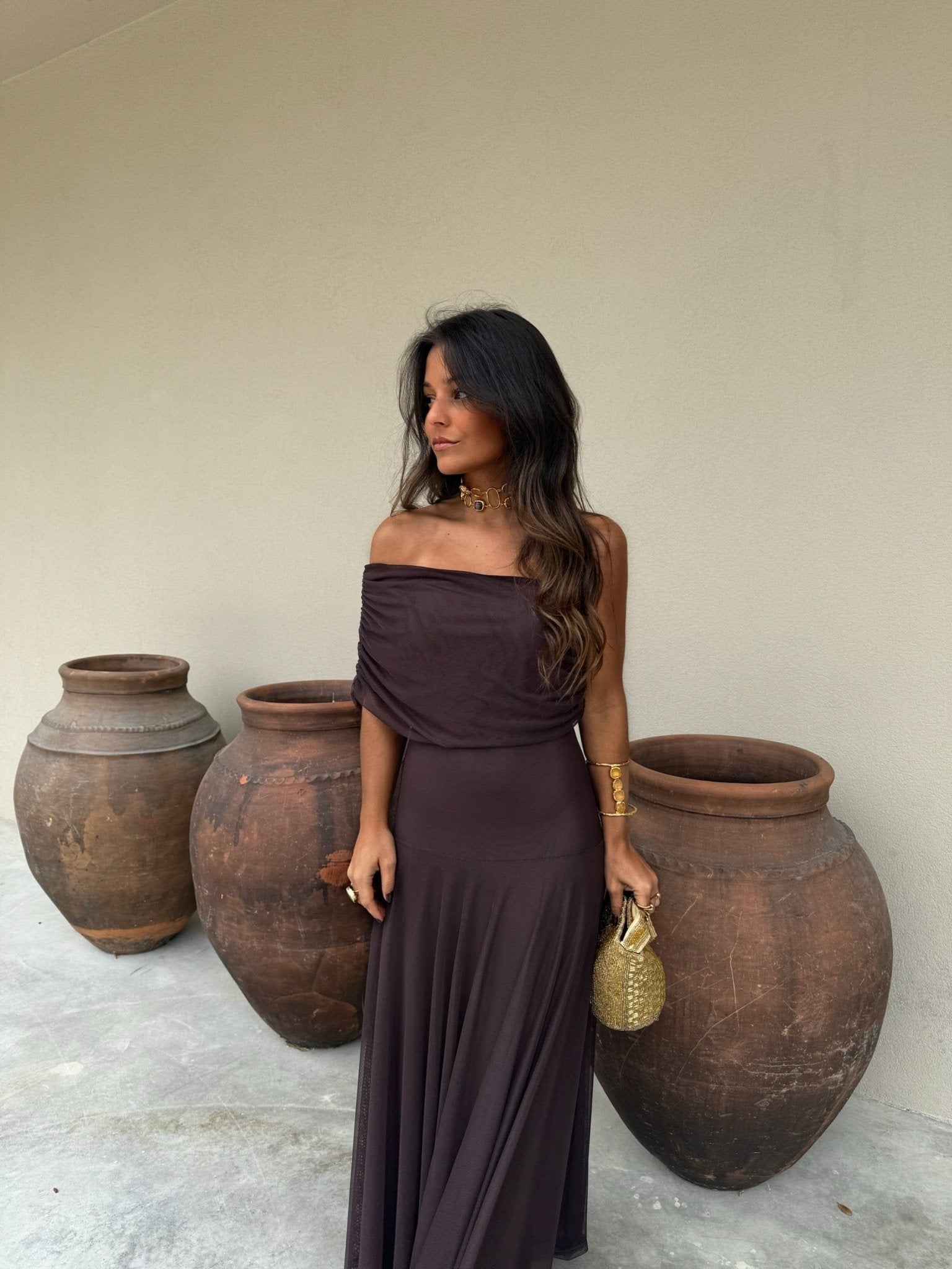 Daniella | Mesh Maxi Jurk