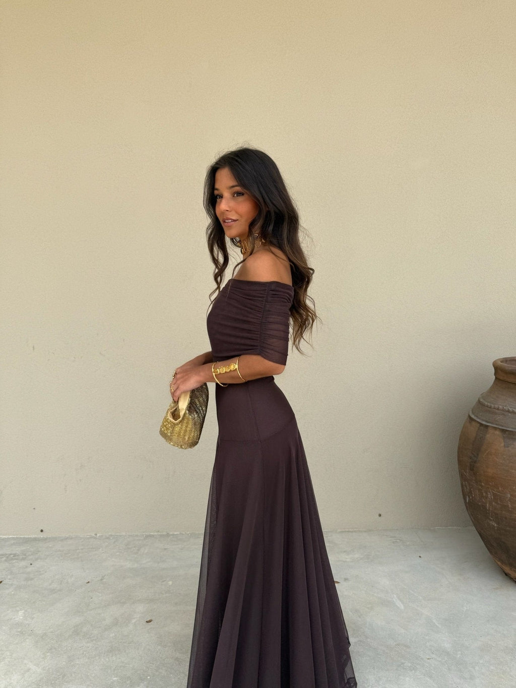 Daniella | Mesh Maxi Jurk