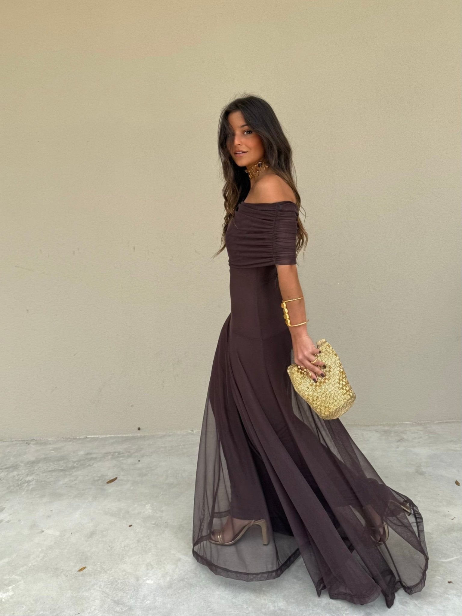 Daniella | Mesh Maxi Jurk
