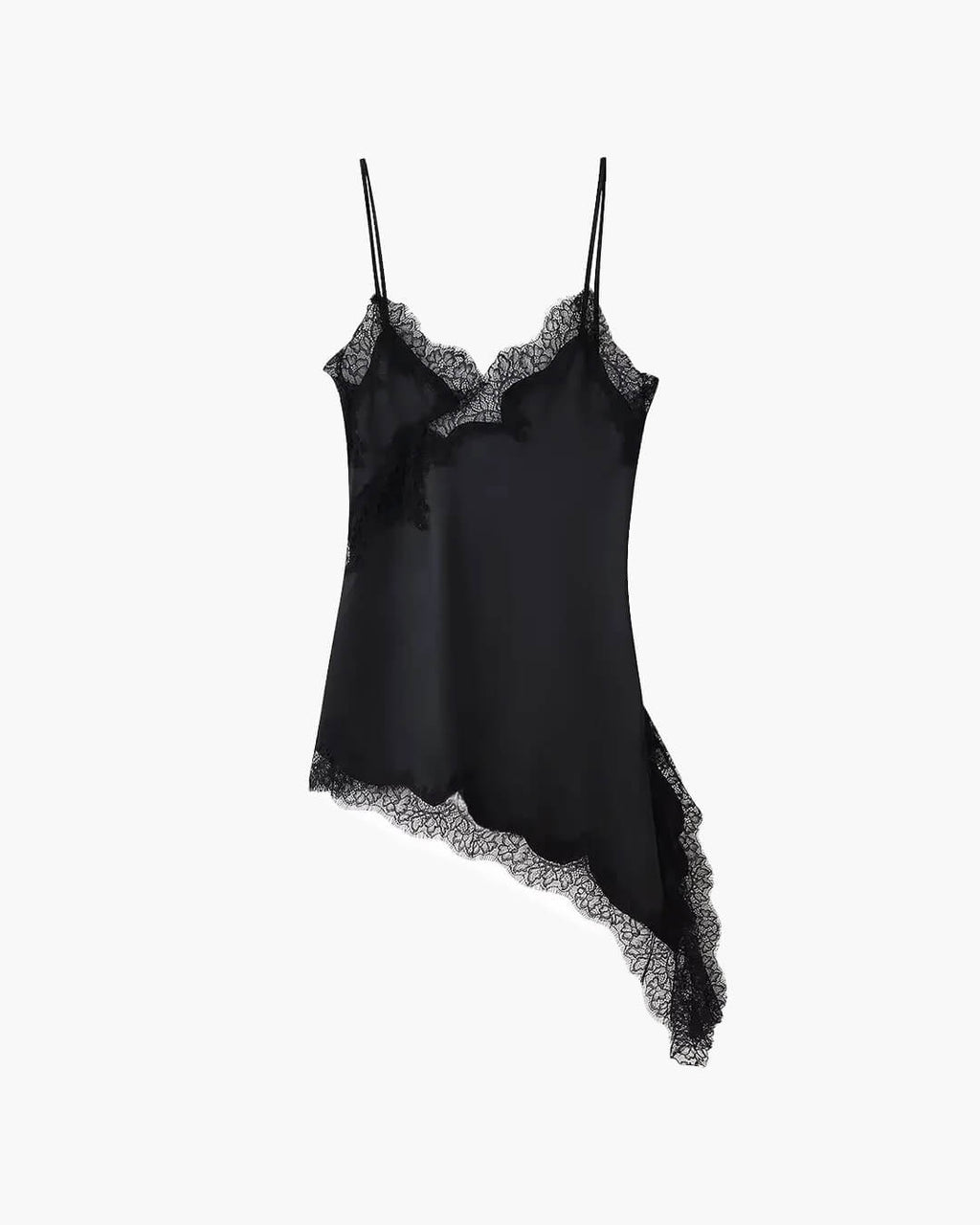 Kara | Asymmetrische Satijnen Mini Jurk