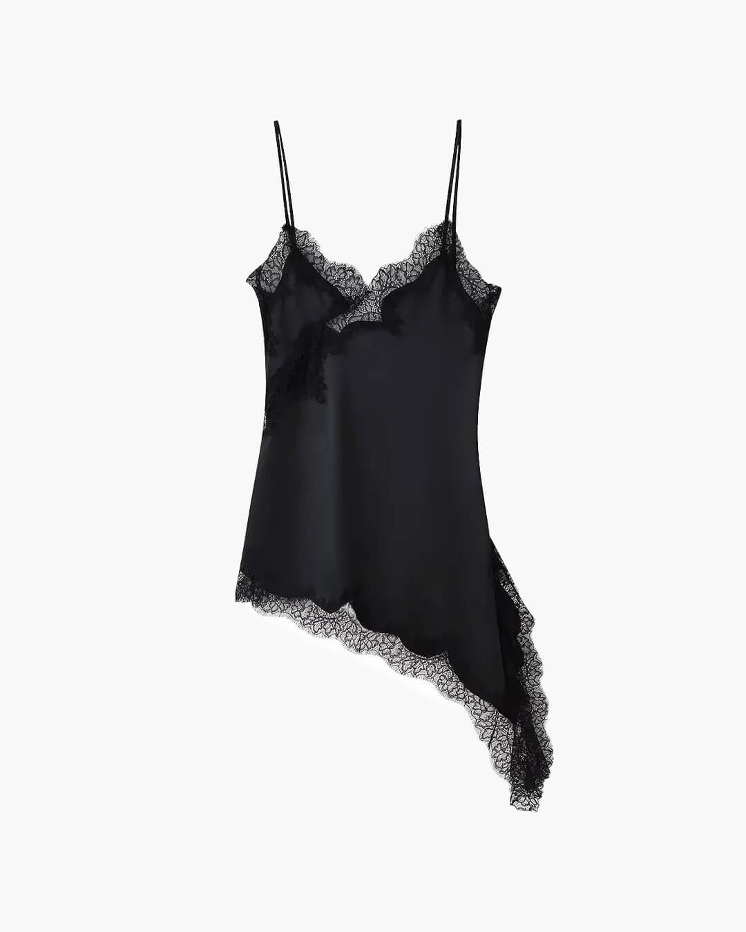 Kara | Asymmetrische Satijnen Mini Jurk