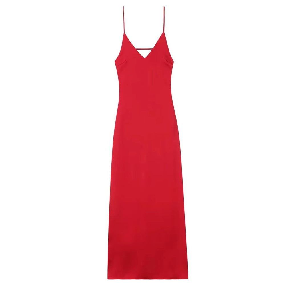 Kirra Satijnen Rugloze Maxi Jurk