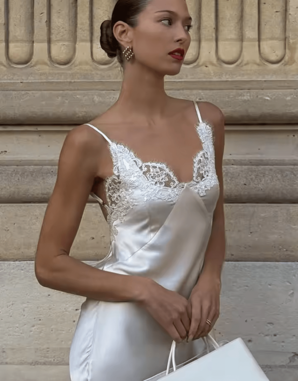 Piper | Satin Lace Maxi Jurk
