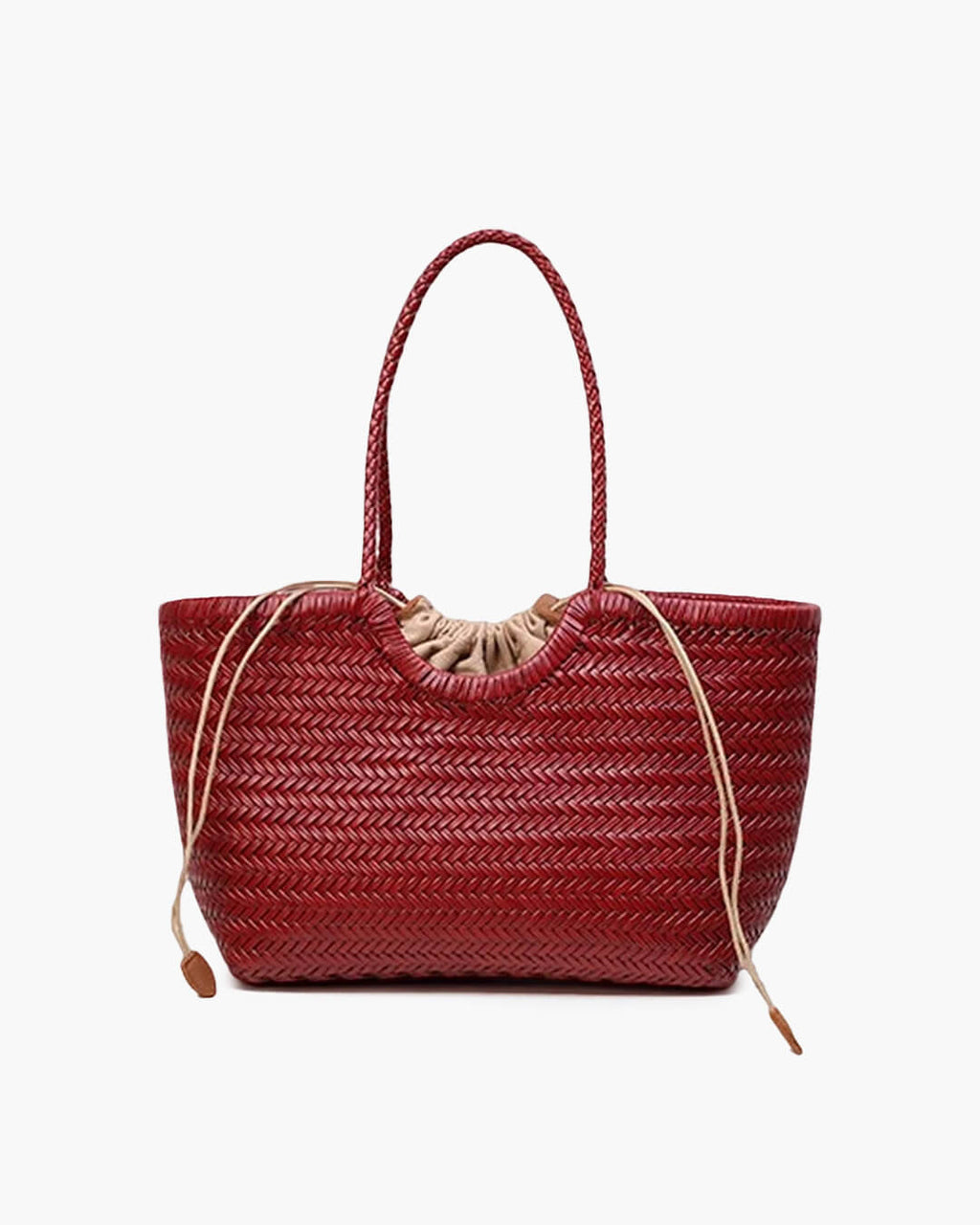 Bianca | Handgeweven Leren Tote Bag