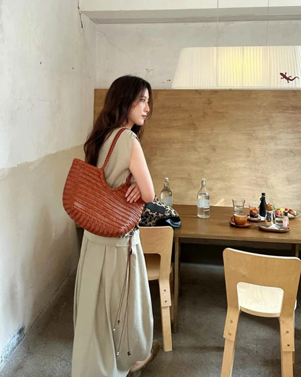 Bianca | Handgeweven Leren Tote Bag