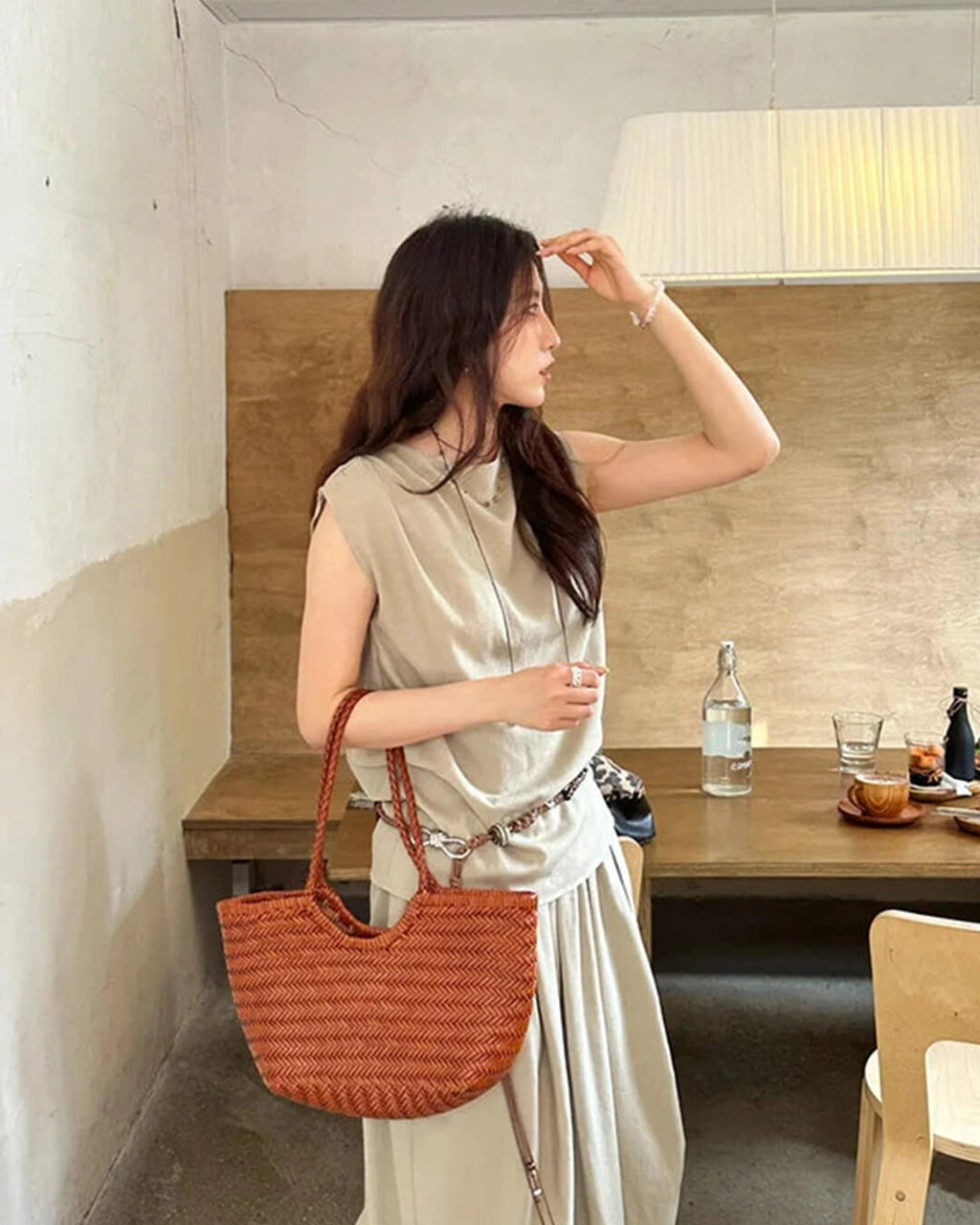 Bianca | Handgeweven Leren Tote Bag