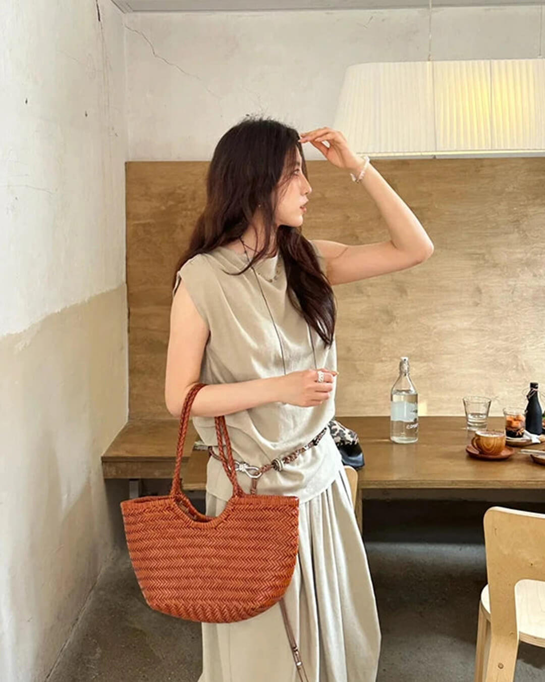 Bianca | Handgeweven Leren Tote Bag