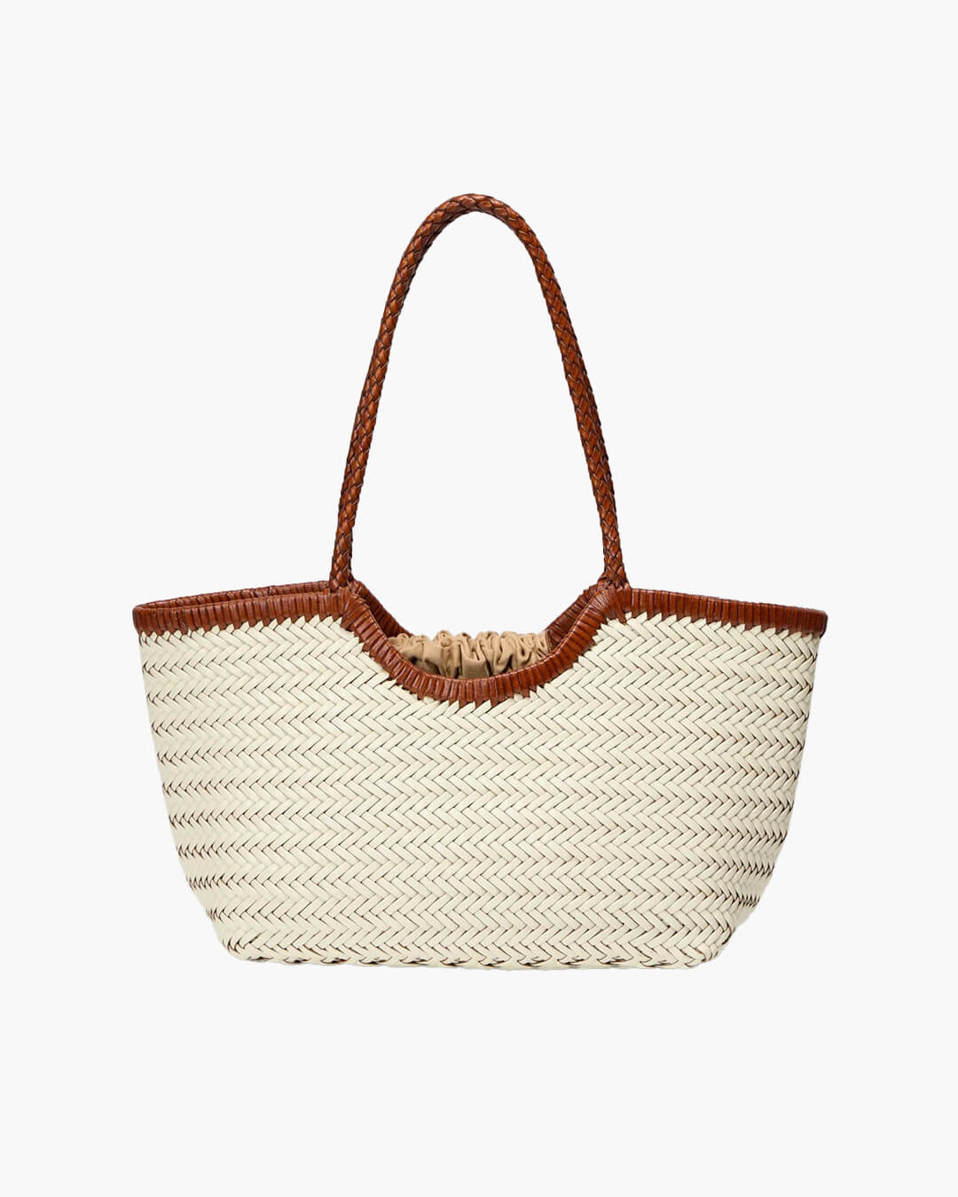 Bianca | Handgeweven Leren Tote Bag