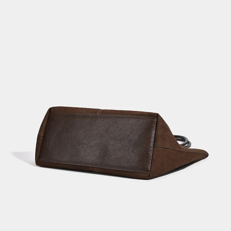 Cheska | Suède Tote Bag met Pouch