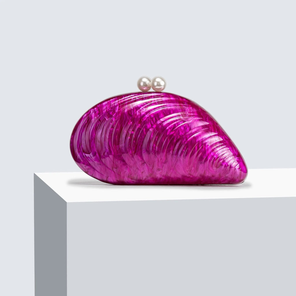Valentina | Schelpvormige Clutch Tas