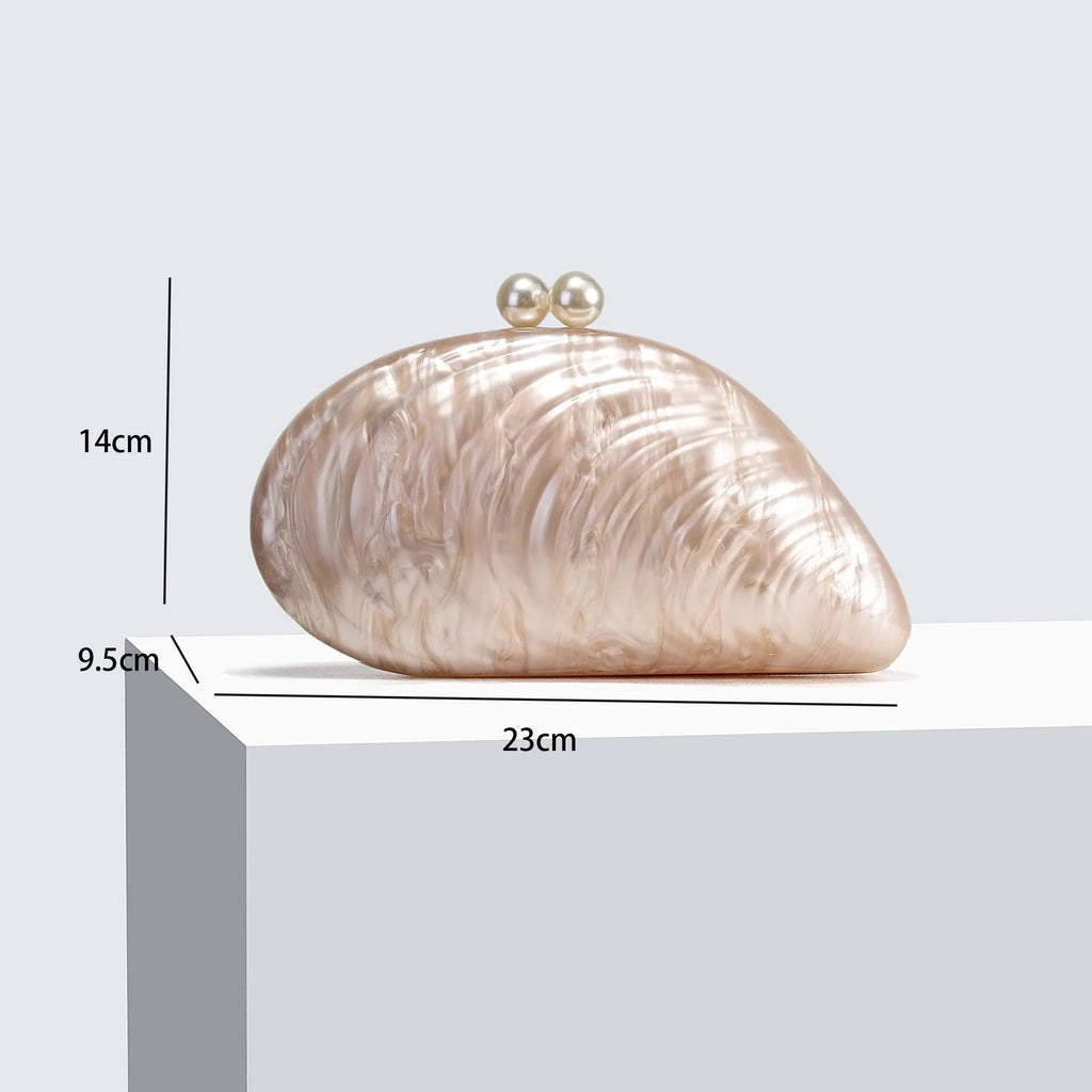 Valentina | Schelpvormige Clutch Tas
