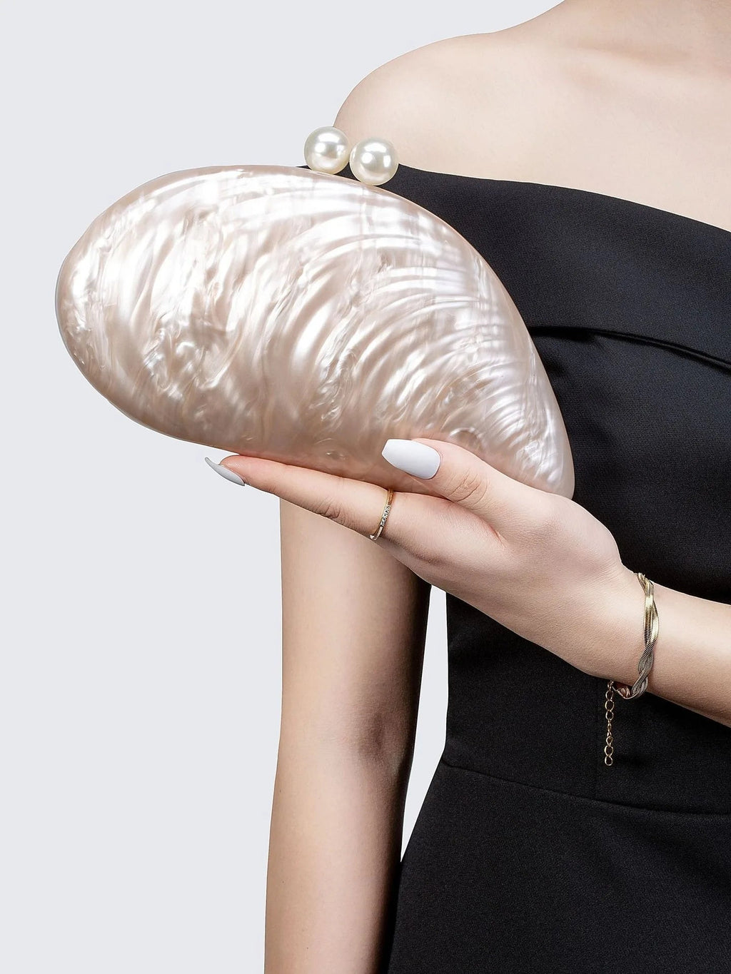 Valentina | Schelpvormige Clutch Tas