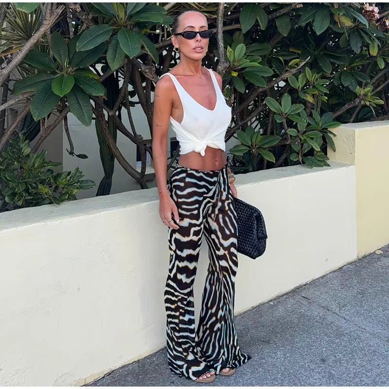 Bianca | Zebra Tuniek Top en Broek Set