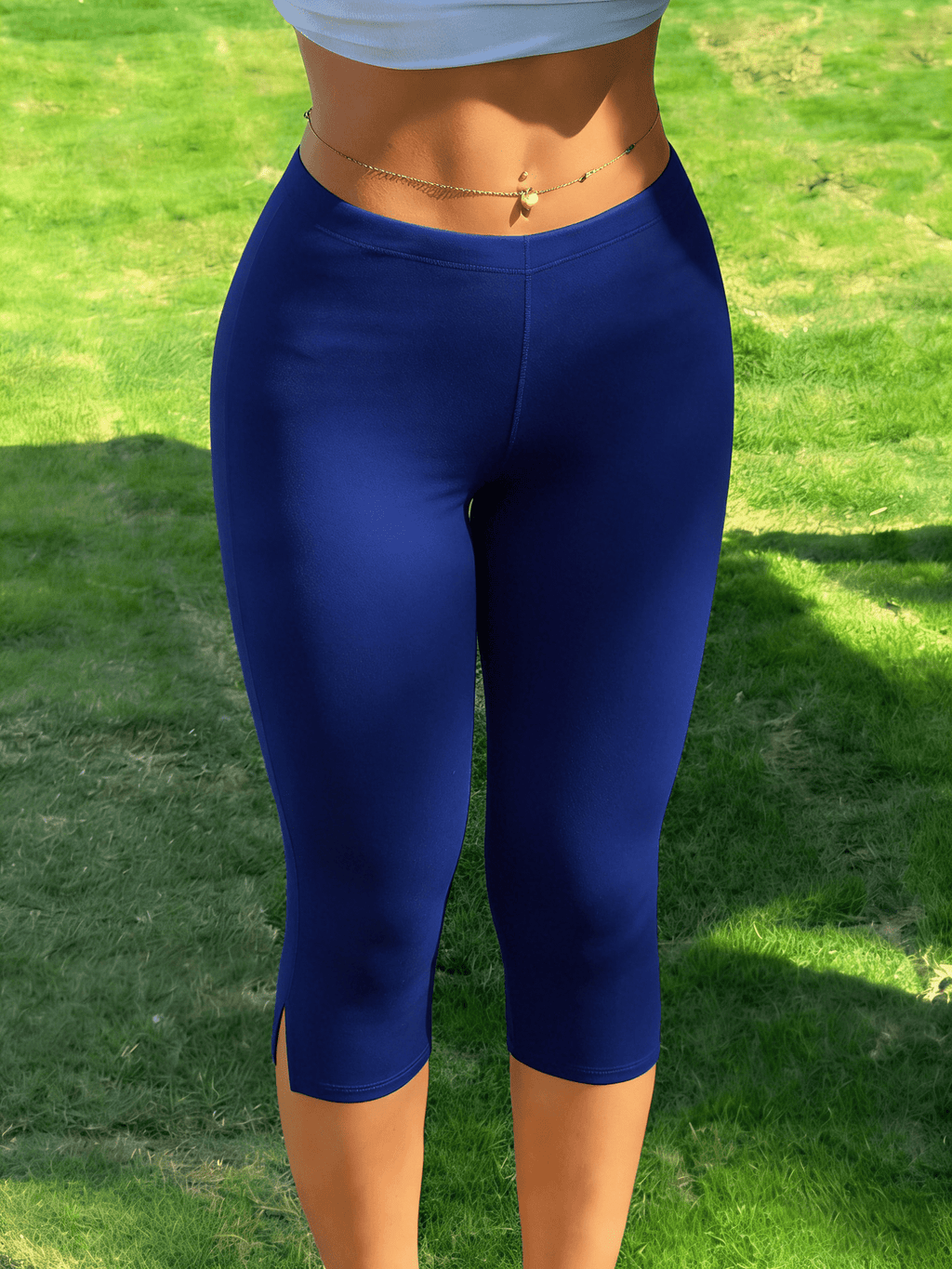 Halia | Split Hem Capri Leggings