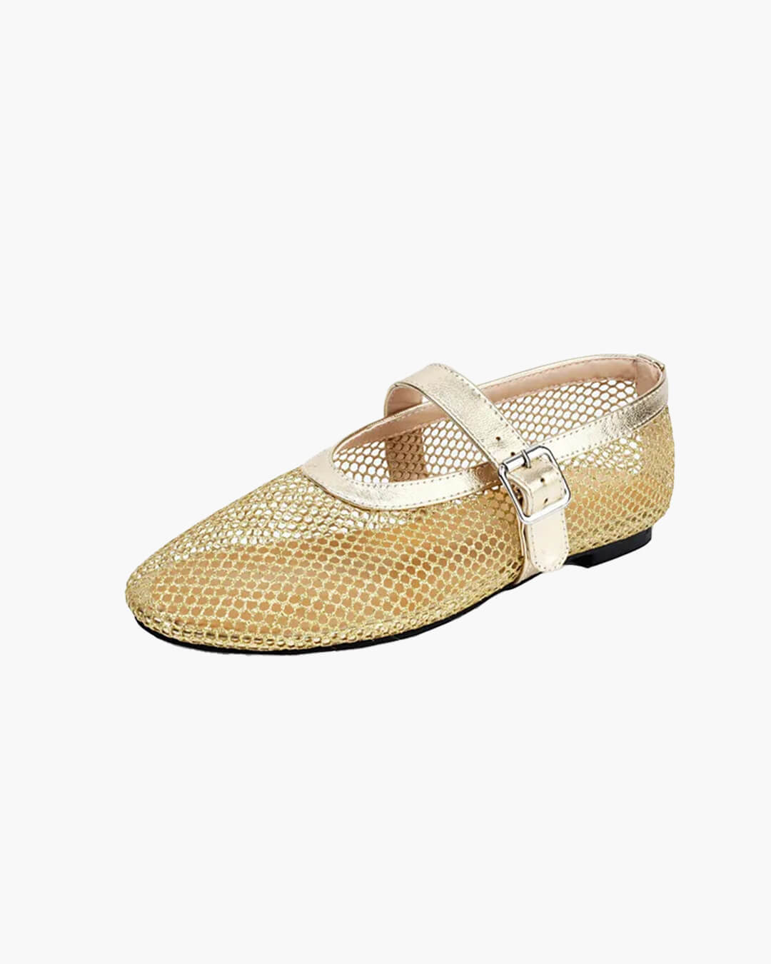 Bianca | Gesp Mesh Ballerina's