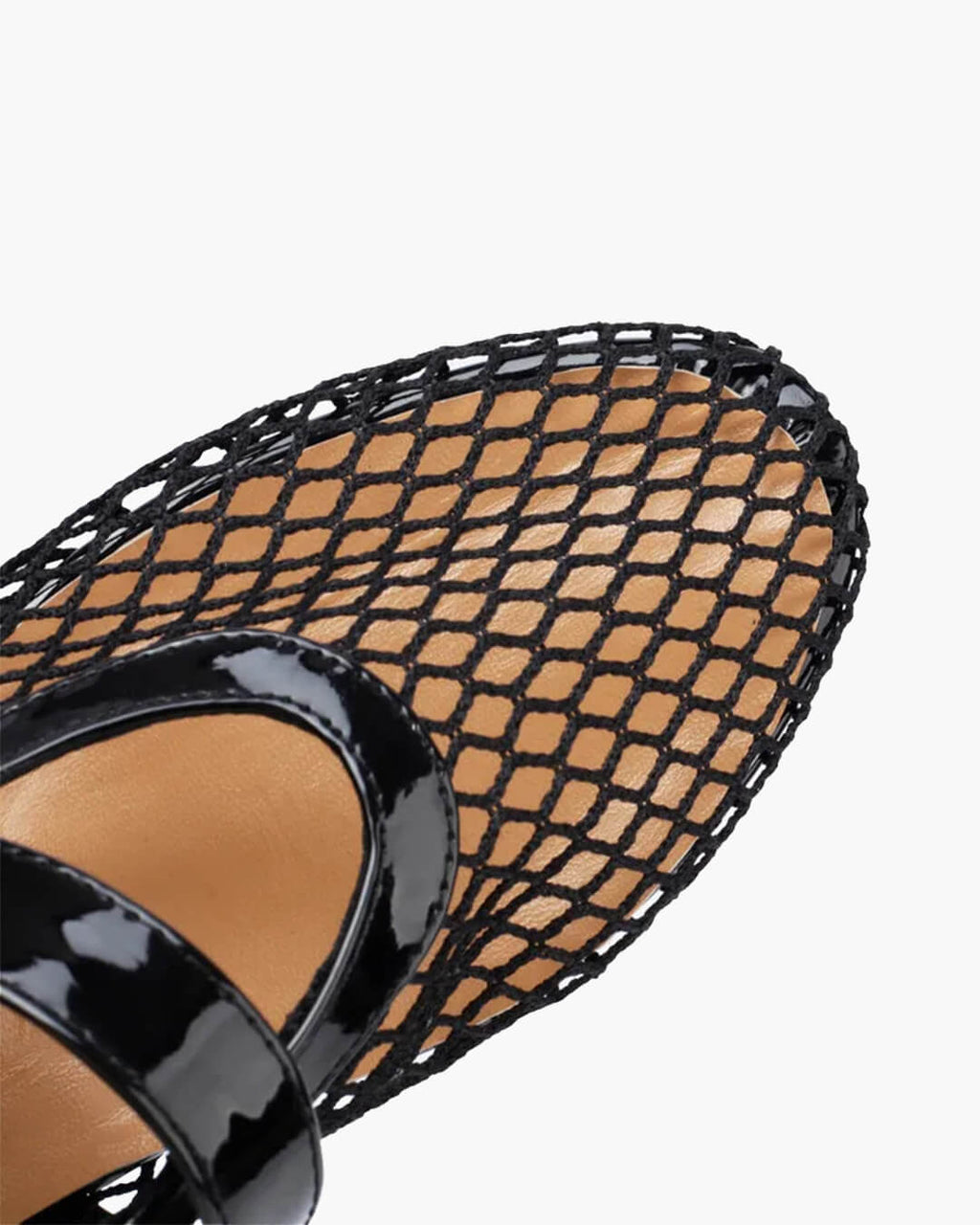 Bianca | Gesp Mesh Ballerina's