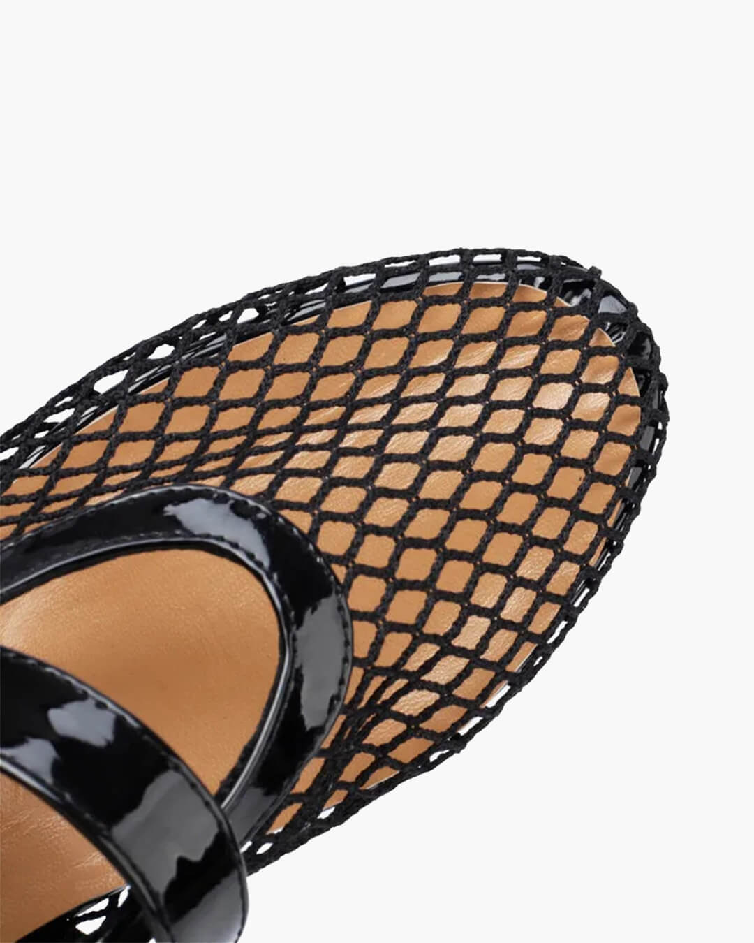 Bianca | Gesp Mesh Ballerina's