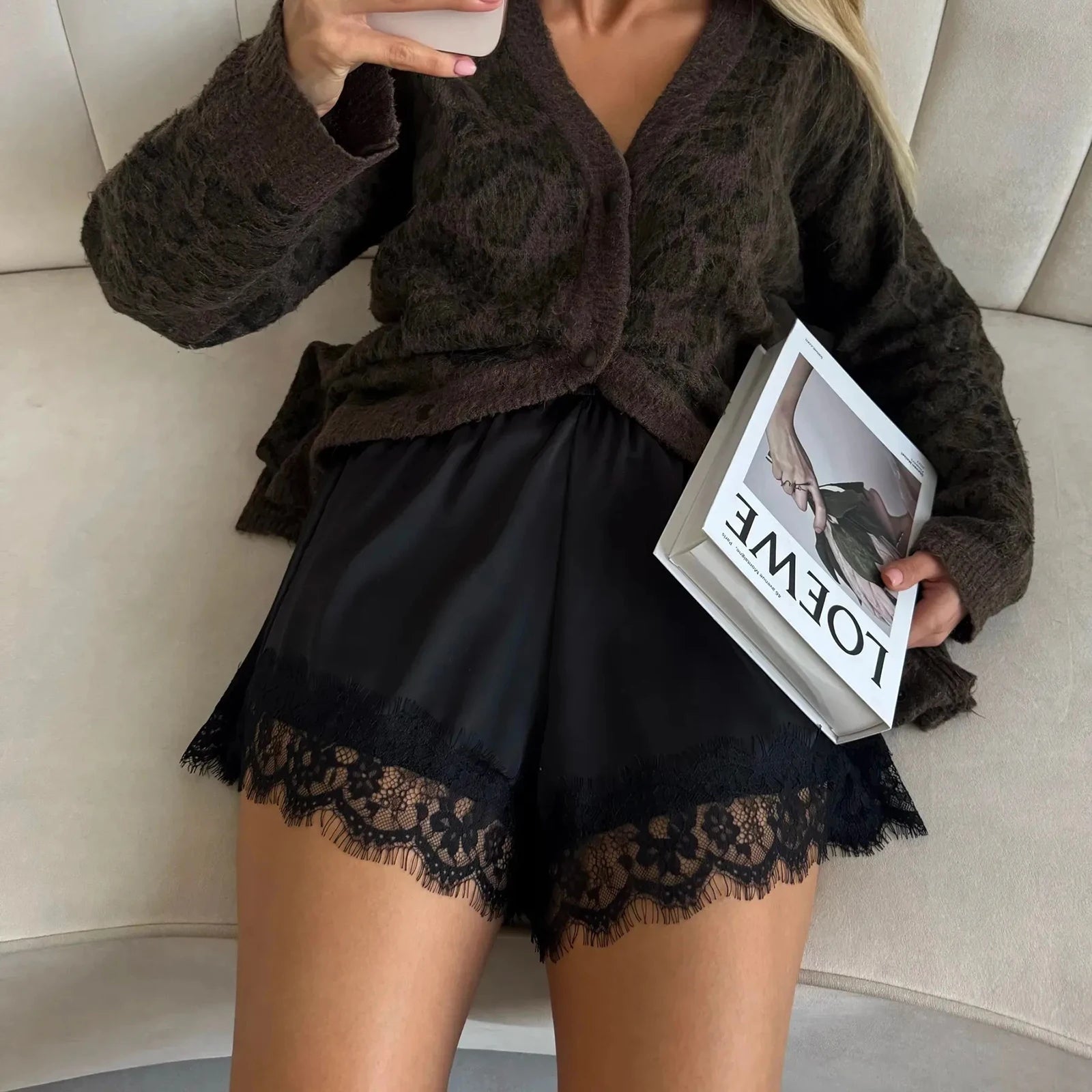 Suzette | Kant Satijnen Shorts
