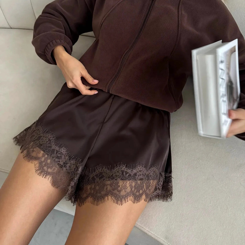 Suzette | Kant Satijnen Shorts