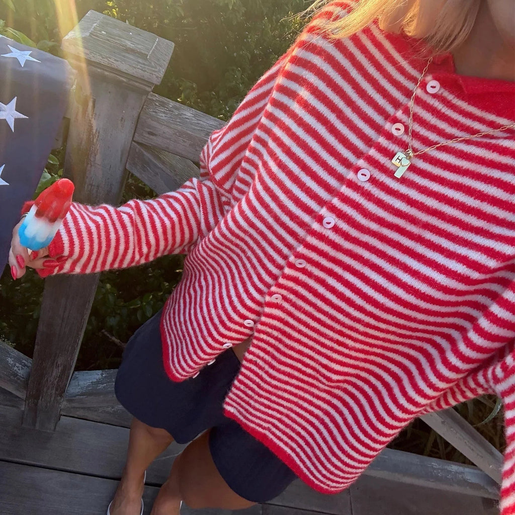 Sofia | Gestreepte Cardigan