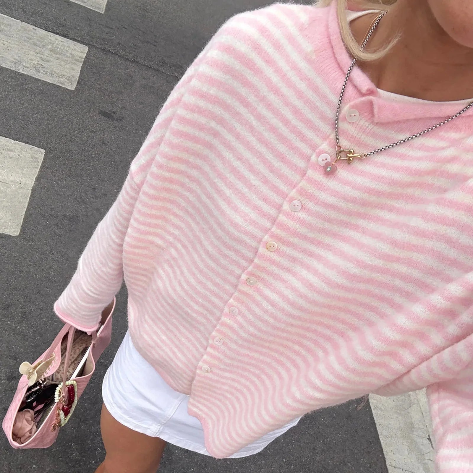 Sofia | Gestreepte Cardigan