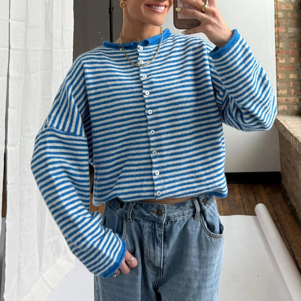 Sofia | Gestreepte Cardigan