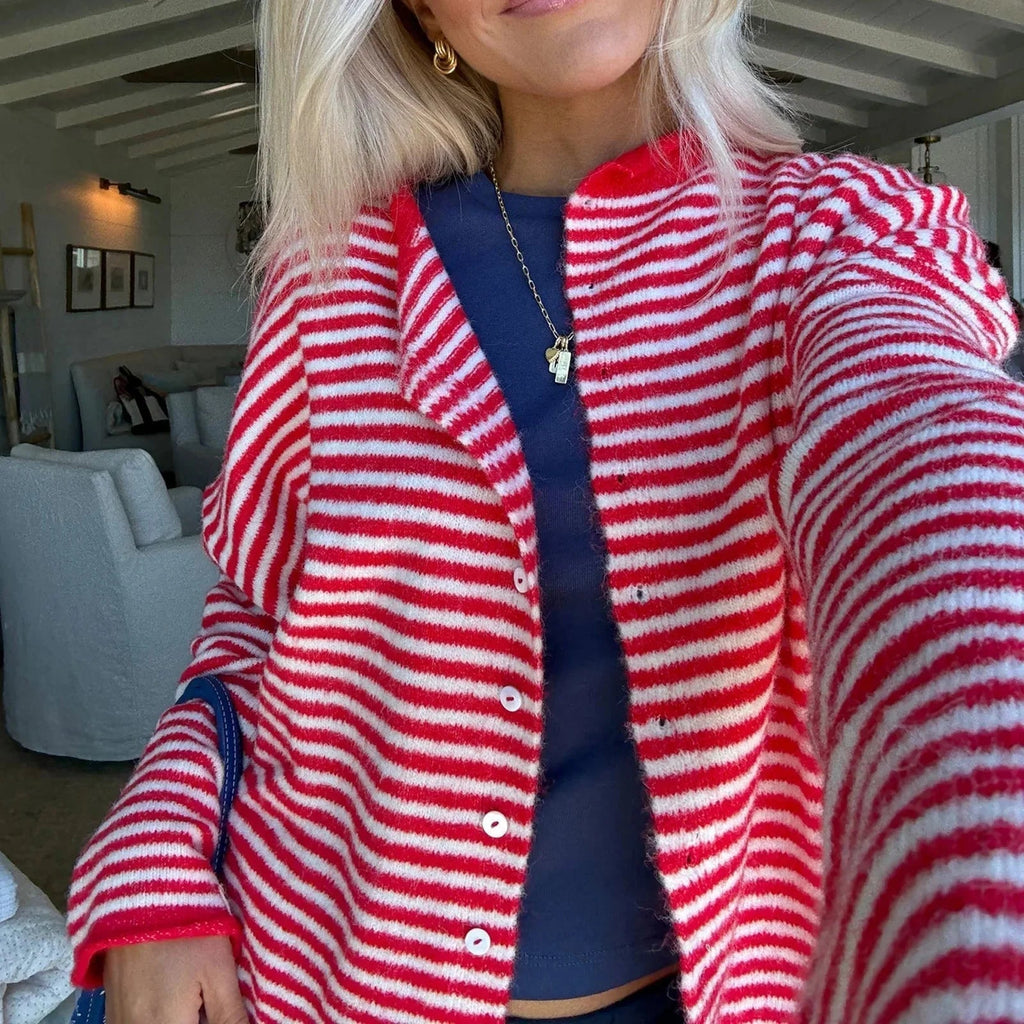 Sofia | Gestreepte Cardigan