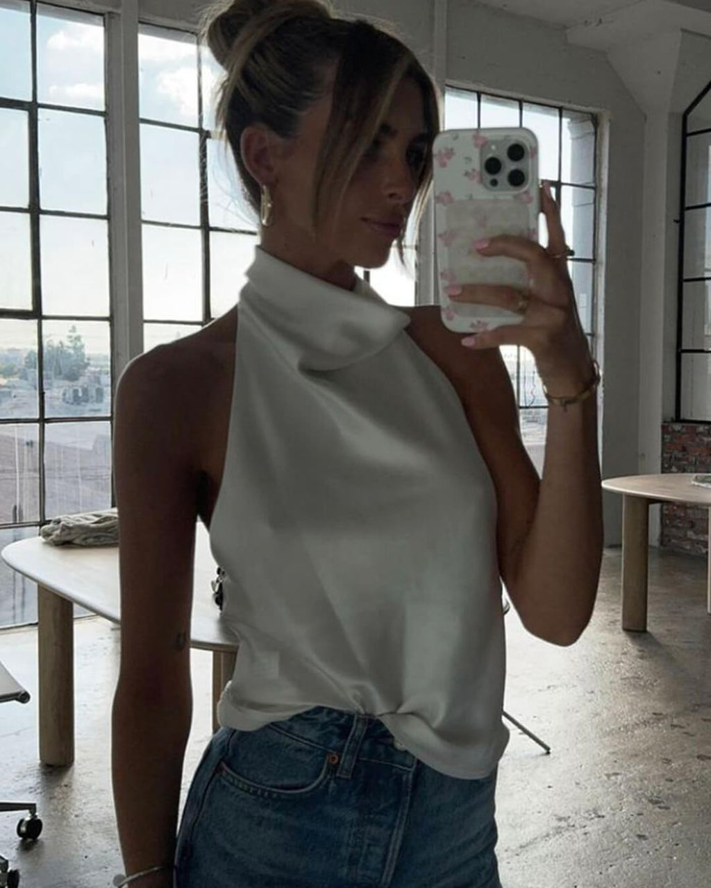 Talia | Getailleerde Halter Top