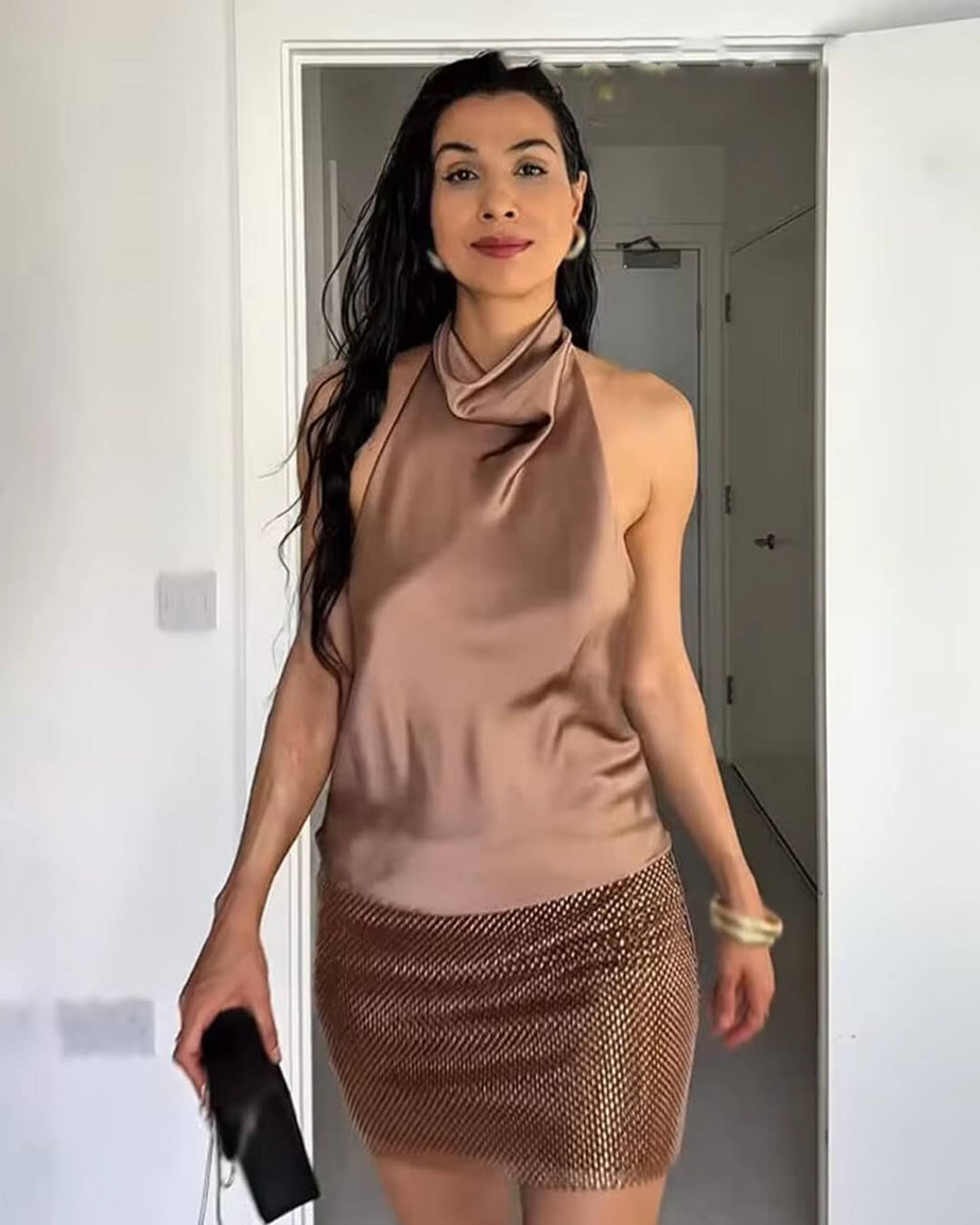 Talia | Getailleerde Halter Top