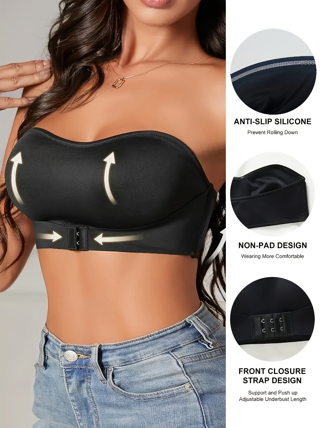 Naomi | Sportieve Naadloze Antislip Bandeau Bh - Comfort & Stijl