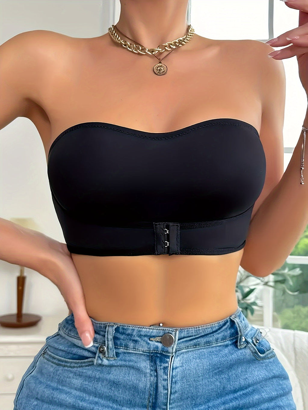 Naomi | Sportieve Naadloze Antislip Bandeau Bh - Comfort & Stijl