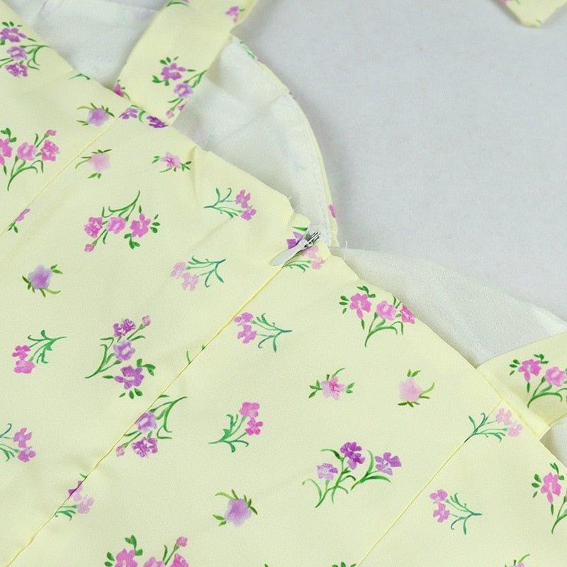 Sunny | Bloemenjurk met split