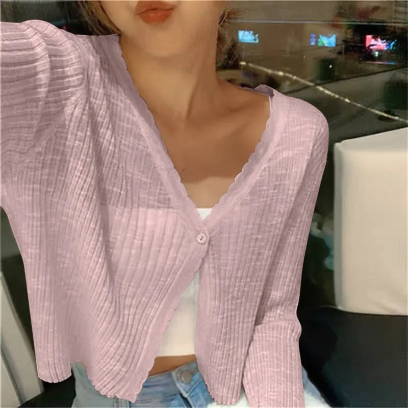 Sophie | Lichte Gebreide Cardigan