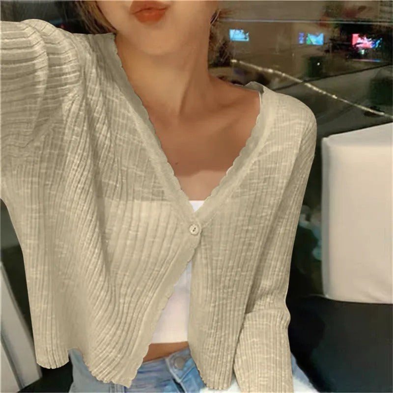 Sophie | Lichte Gebreide Cardigan